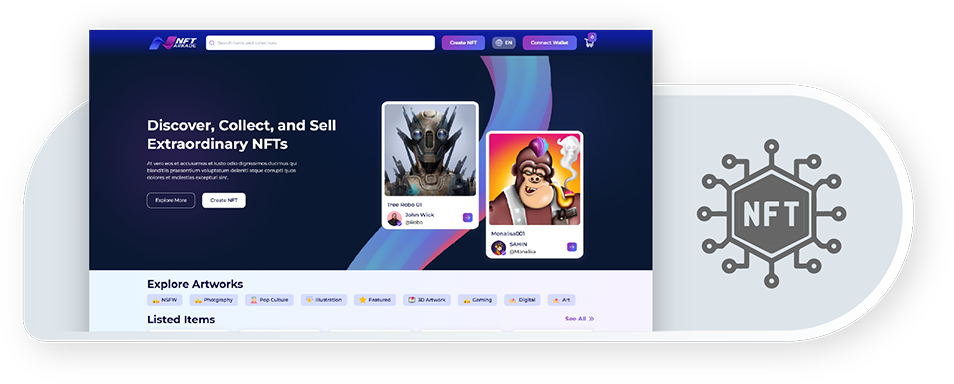 NFT marketplace development